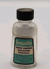 Vintage Penicillin Dentocillin Tooth Powder 3 oz USA 