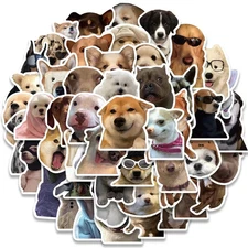 10/30/50/100pcs Cute Dog Cat MEME Funny Animals Stickers Aesthetic Decals Notebo