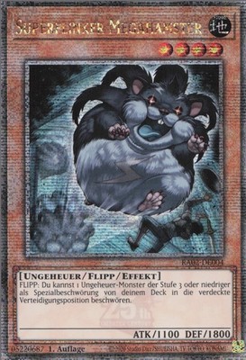 Superflinker Megahamster (V.5) RA02-DE004 Quarter Century Secret Rare Deutsch GD