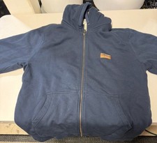 LL Bean Men  s Katahdin Iron Works Hooded Sweatshirt, Fleece-Lined Size Med-Reg