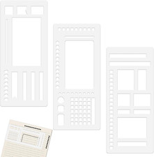 3Pcs Journal Stencil Set, Reusable Planner Stencils Templates Create Custom Week