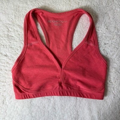 Beyond Yoga Coral Racerback Sports Bra Size Small Made in USA