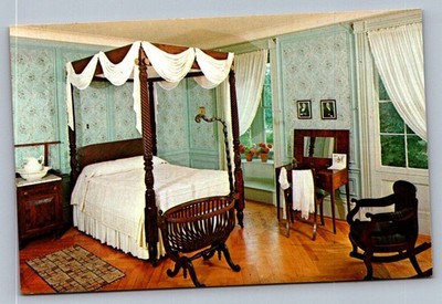 Postcard 1970s Ringwood, NJ Canopy Bed Ryerson Manor