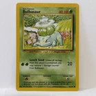 Pokemon Bulbasaur Card 44/102 Base Set TCG Vintage 1999 Grass