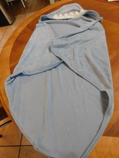 Carter's blue fleece dinosaur hooded towel one size