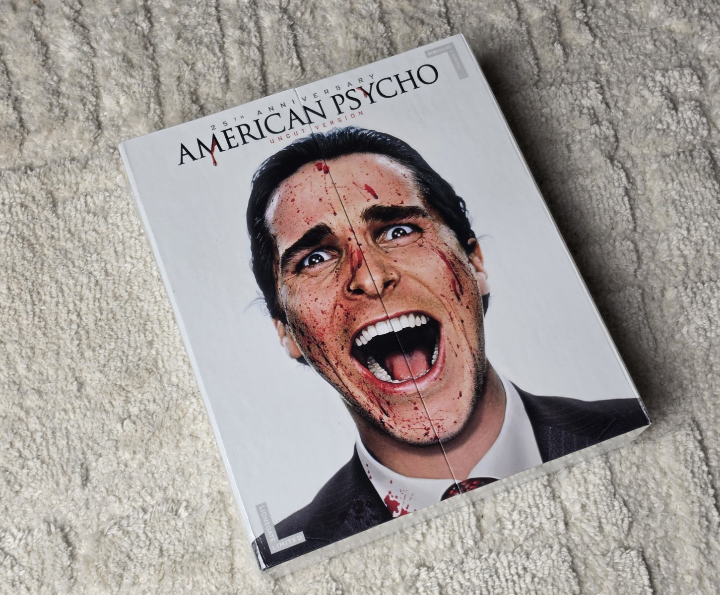 AMERICAN PSYCHO 25TH ANNIVERSARY LIONSGATE LIMITED 4K UHD BLU RAY GIFTBOX - NEW
