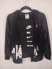 Nike 2 Pc Black Logo Hoodie Jogger Set Size 7 L
