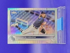 Tyler Glasnow 2022 Topps Chrome Prism Refractor SP 🔥 Rays