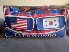 29"x12" ATA Black Belt Academy Taekwondo Large Duffle Sparring Martial Gear Bag 