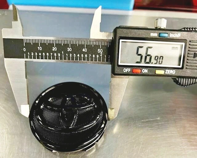 4 x Fit For TOYOTA WHEEL RIMS CENTER HUB CAPS GLOSS BLACK 57MM PRIUS COROLLA Foto 4 de 4