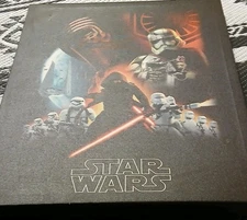 Star Wars The Force Awakens Black Wrapped Canvas Wall Art