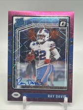 Ray Davis 2024 Donruss Optic PINK VELOCITY On Card Auto Rated Rookie RC /50