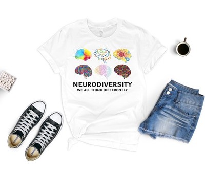 Neurodiversity Brain Art Shirt Autism Awareness Equality T Shirt
