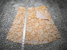 RipSkirt Hawaii Wrap Skirt w Pockets-Length 2-Yellow Sunflower-Womens Sz M