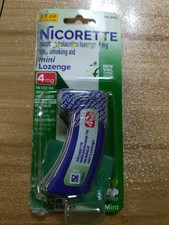 Nicorette Mini Lozenges 4mg Mint 20ct Stop Smoking Aid Exp 09/26 Blemish Box S8