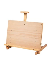 Tabletop Easel for Painting, Adjustable Solid Beech Wood Table Top Easel Stan...