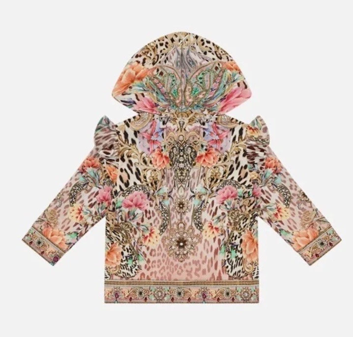 Nueva Chaqueta con Capucha Camilla Franks Bebés Volantes Edad 12-18 Meses Queen Atlantis Foto 2 de 4