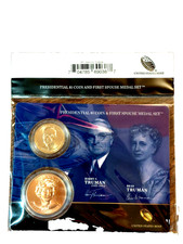 U.S.  Mint Presidential $1 Coin and Spouse Medal Set: Harry & Bess Truman