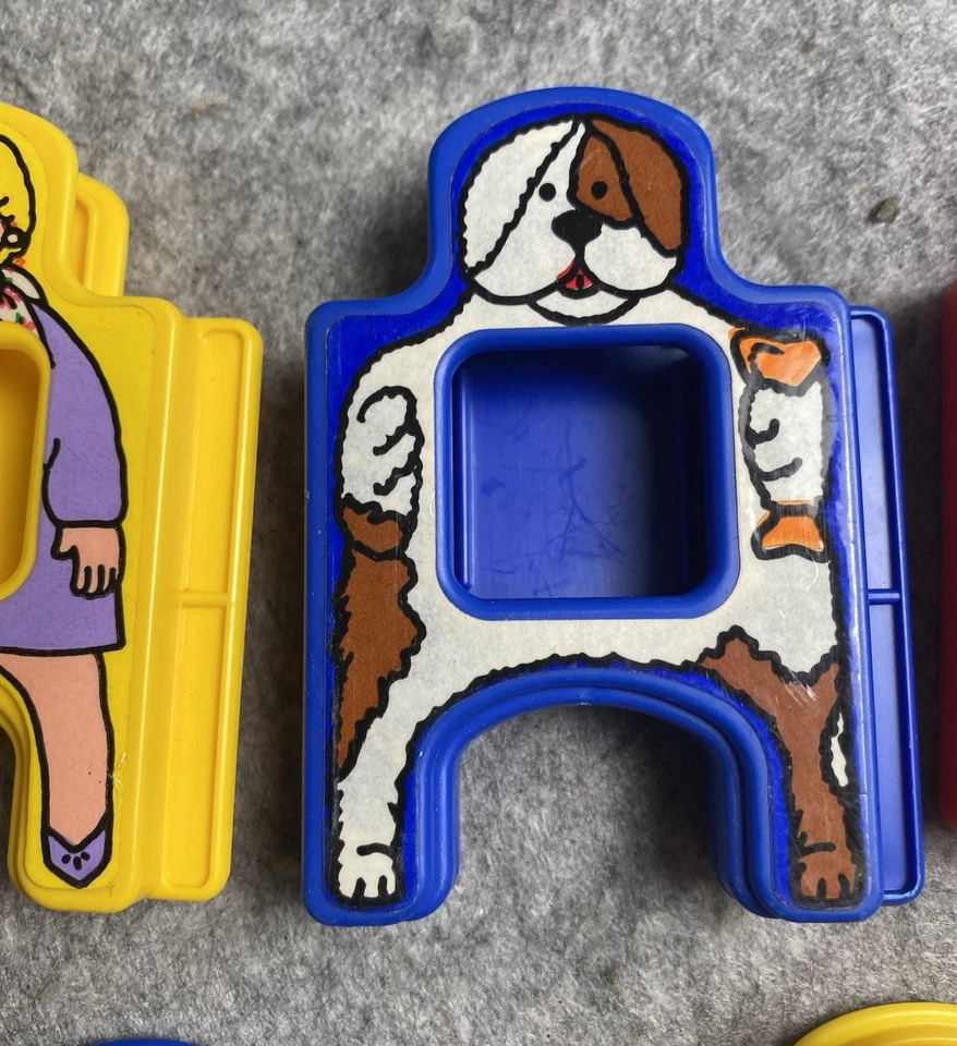 1984 Scrabble People Building Play Set Happy Family 130 REPLACEMENT FIGURES - Image 3 of 4