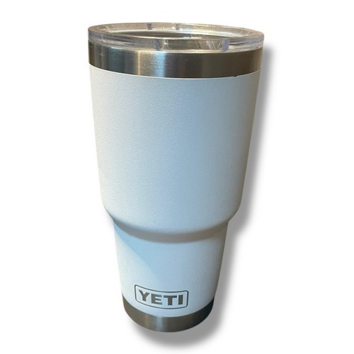 Yeti Rambler 30oz Tumbler MagSlider Lid Solutions Double Wall White Silver