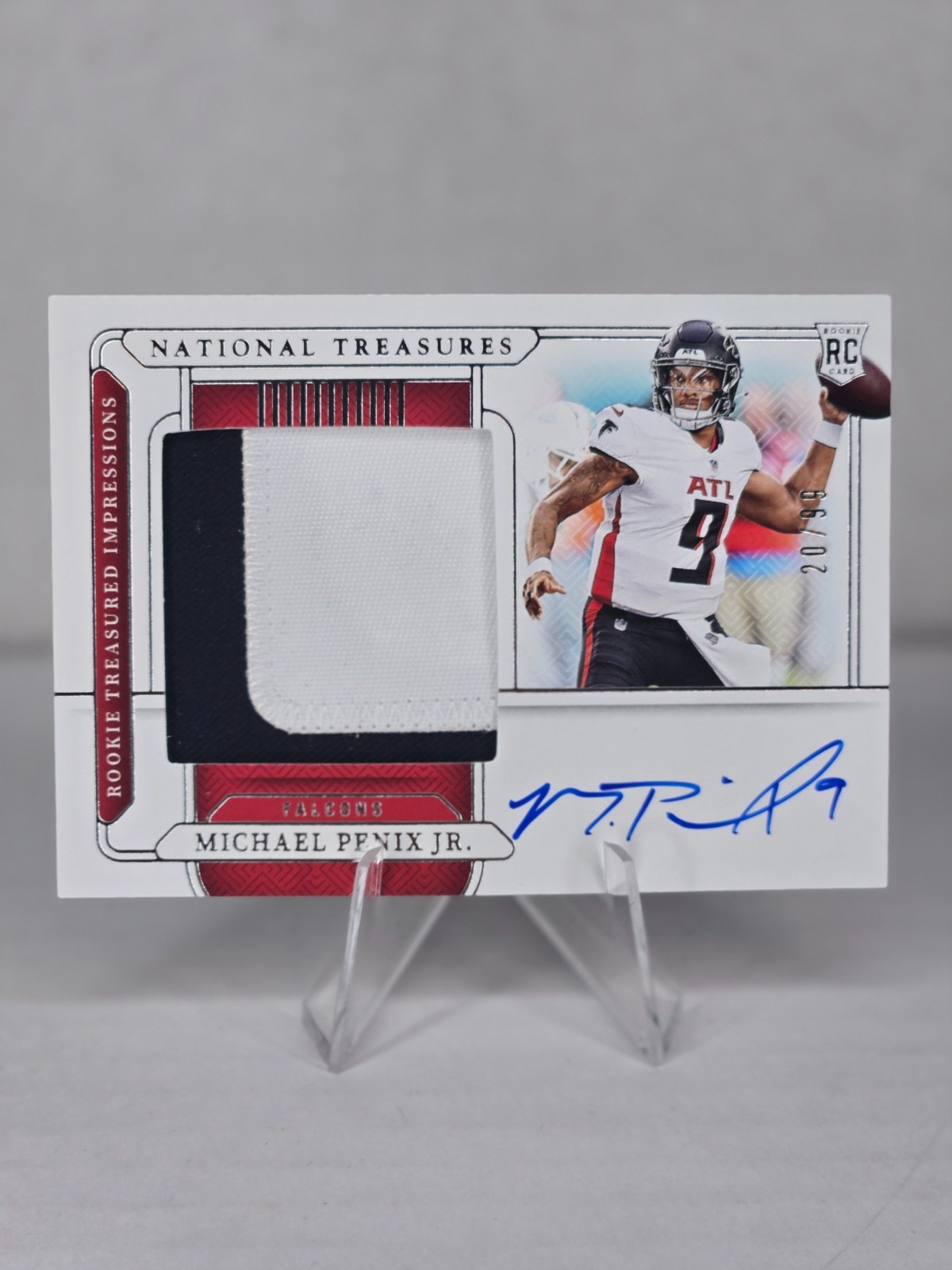 2024 National Treasures Michael Penix jr Rookie Treasured Impressions RPA /99