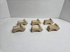 6 Vintage Planter Flower Pot Feet Risers Natural Stone Garden Decor Tray 