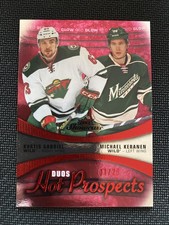 2015-16 Fleer Showcase #122 Kurtis Gabriel / Michael Keranen Red Glow #/25