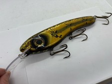 9” RWL Custom Lures Blotchy Goldie Crankbait Glidebait Jerkbait Musky Lure
