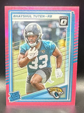 Panini Donruss Optic Rated Rookie Pink Prizm Bhayshul Tuten Jaguars #333 2023