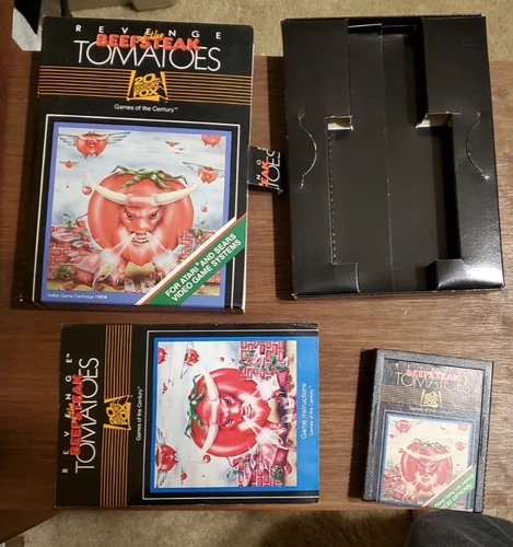 Atari 2600 1983 Revenge Of The Beefsteak Tomatoes CIB 20th Century Fox
