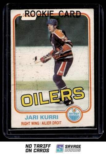 1981-82 O-Pee-Chee Jari Kurri RC #107 Edmonton Oilers