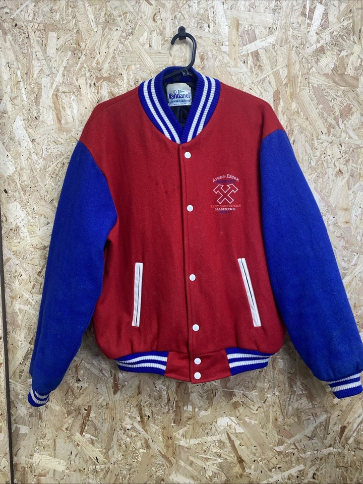 Vintage Arena Essex Speedway Hammers Varsity Jacket By Vandanel Large - Image 1 of 4