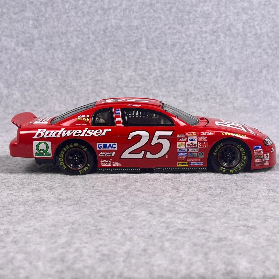 Wally Dallenbach #25 Budweiser 1999 Monte Carlo 1:24 carro fundido ação NASCAR - Imagem 4 de 4