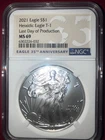 Ends 2-12 2021 Eagle S$1 Heraldic Eagle T-1 NGC MS69 last day of production