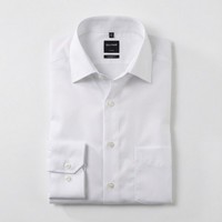 Olymp Herren Hemd Luxor Modern Fit Weiß Unifarben 030064 00