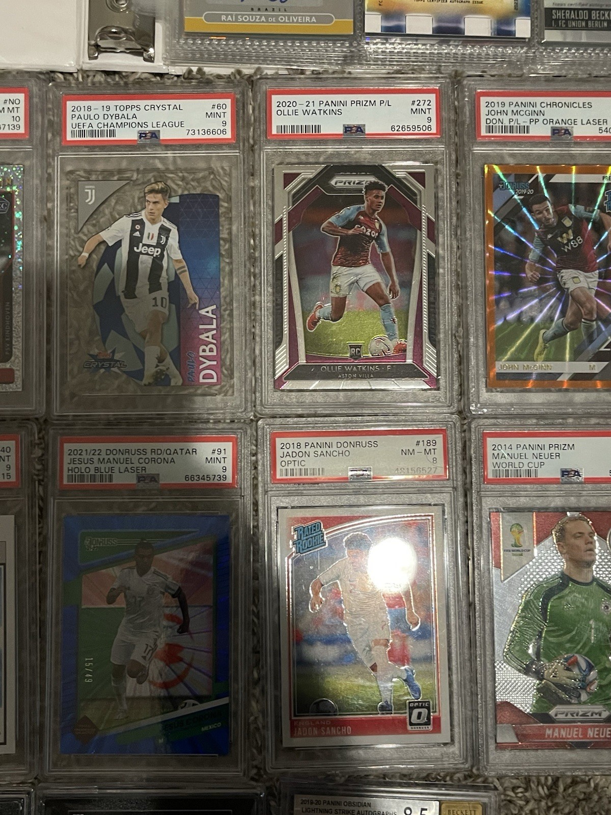 HUGE Soccer Card Lot PSA BGS SGC Autos RC Patch Rookie Numbered Messi Ronaldo view 3
