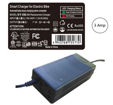 3 Amps Smart Charger for Jetson Horizon Electric Dirt Bike