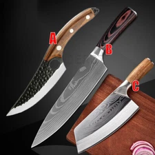 Stainless Steel Asian Chef Knife Kitchen Forged Boning Knife Chopping Cleaver