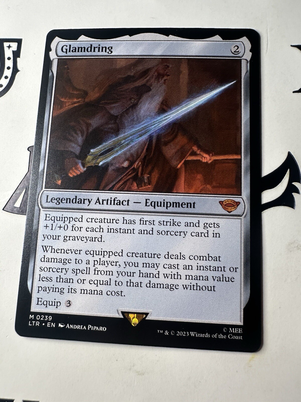 MTG Glamdring (239/511) The Lord of the Rings Tales of Middle-earth LP