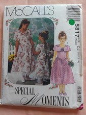 McCall's 5817 Special Moments Child's Dresses Pattern Size 10-12-14