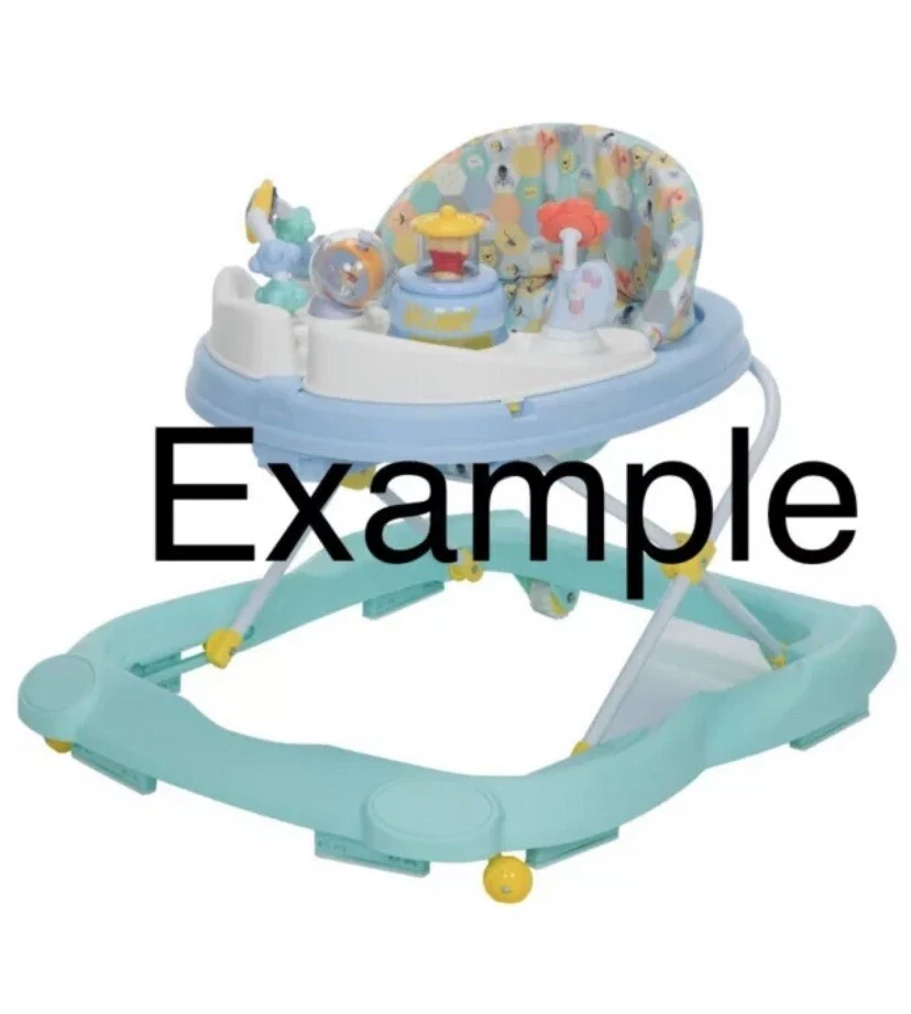 Bright Starts Pink Walker pieza de repuesto de seguridad rueda trasera trasera C24 Foto 4 de 4