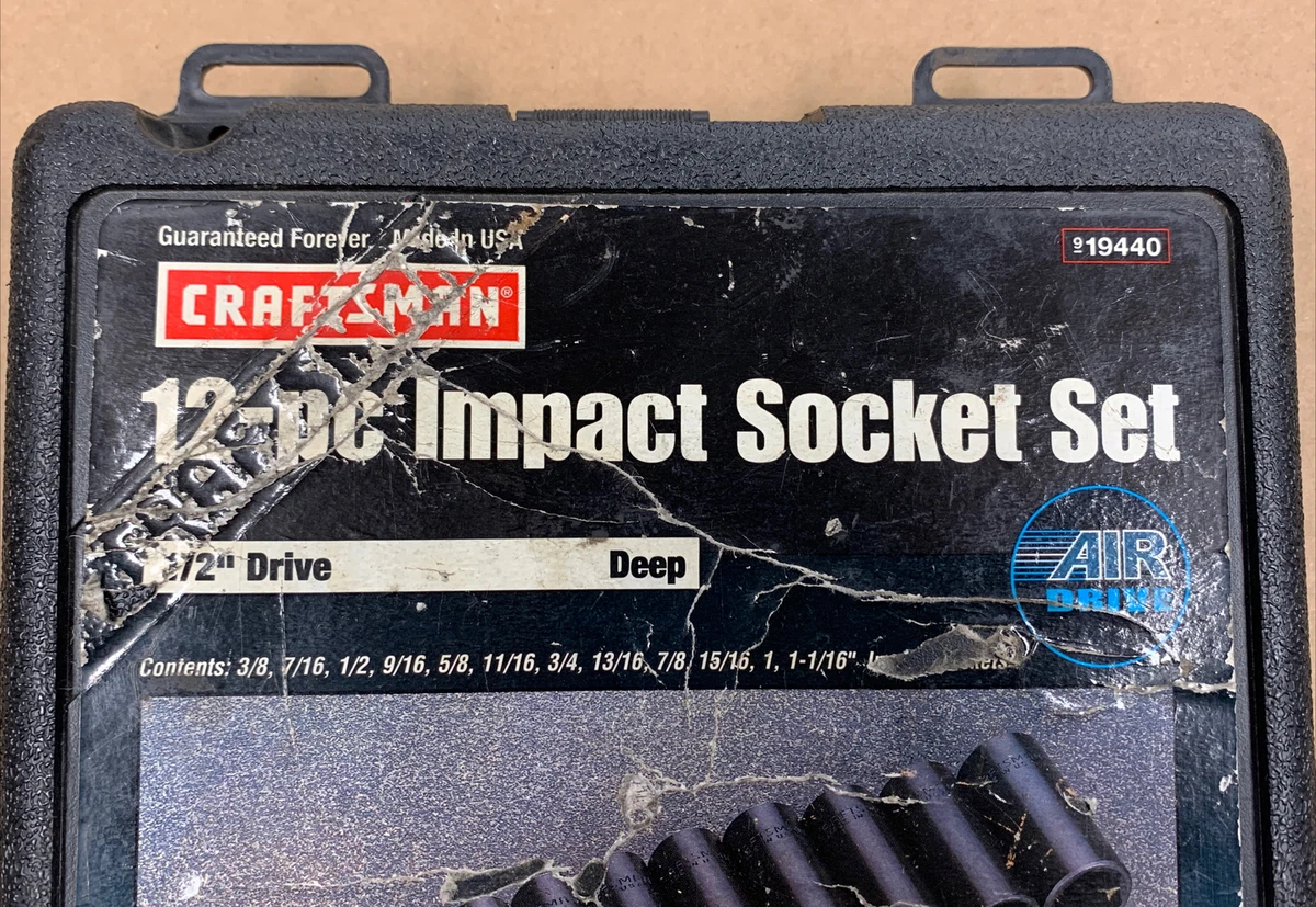 Craftsman deep sale well impact sockets