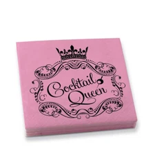 Cocktail / Beverage Napkins  Cocktail Queen   20ct 3-Ply