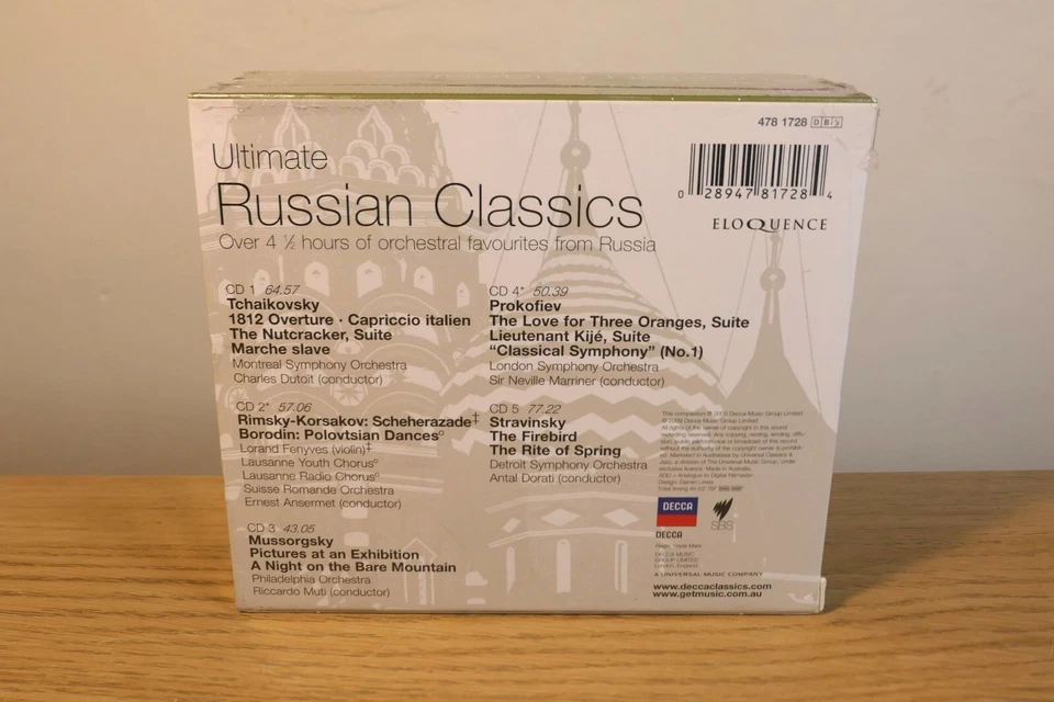 Ultimate Russian Classics The Essential Masterpieces Decca Eloquence 5 CD *NEW* Foto 3 de 4