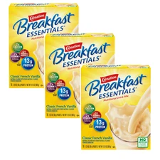 3 pack Carnation Breakfast Essentials Powder Nutritional Shake Drink Mix Vanilla