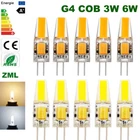 G4 LED bulb COB 3W 6W 12V capsule Lamp Warm White Dimmable High Quality Light