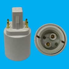 1x G24Q 4 Pin To BC B22 Bayonet Light Bulb Adaptor Lamp Fitting Converter Holder