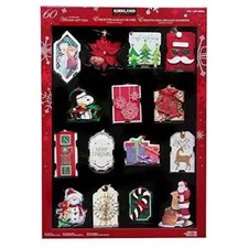 New Kirkland Signature 60 Handmade Variety Holiday Gift Tags - Disney - Peanuts