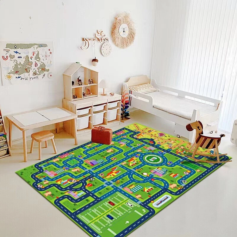 Giant Kids City Road Map Play Mat Childrens Car Road Carpet Rug Playmat
Opens in a new window or tab