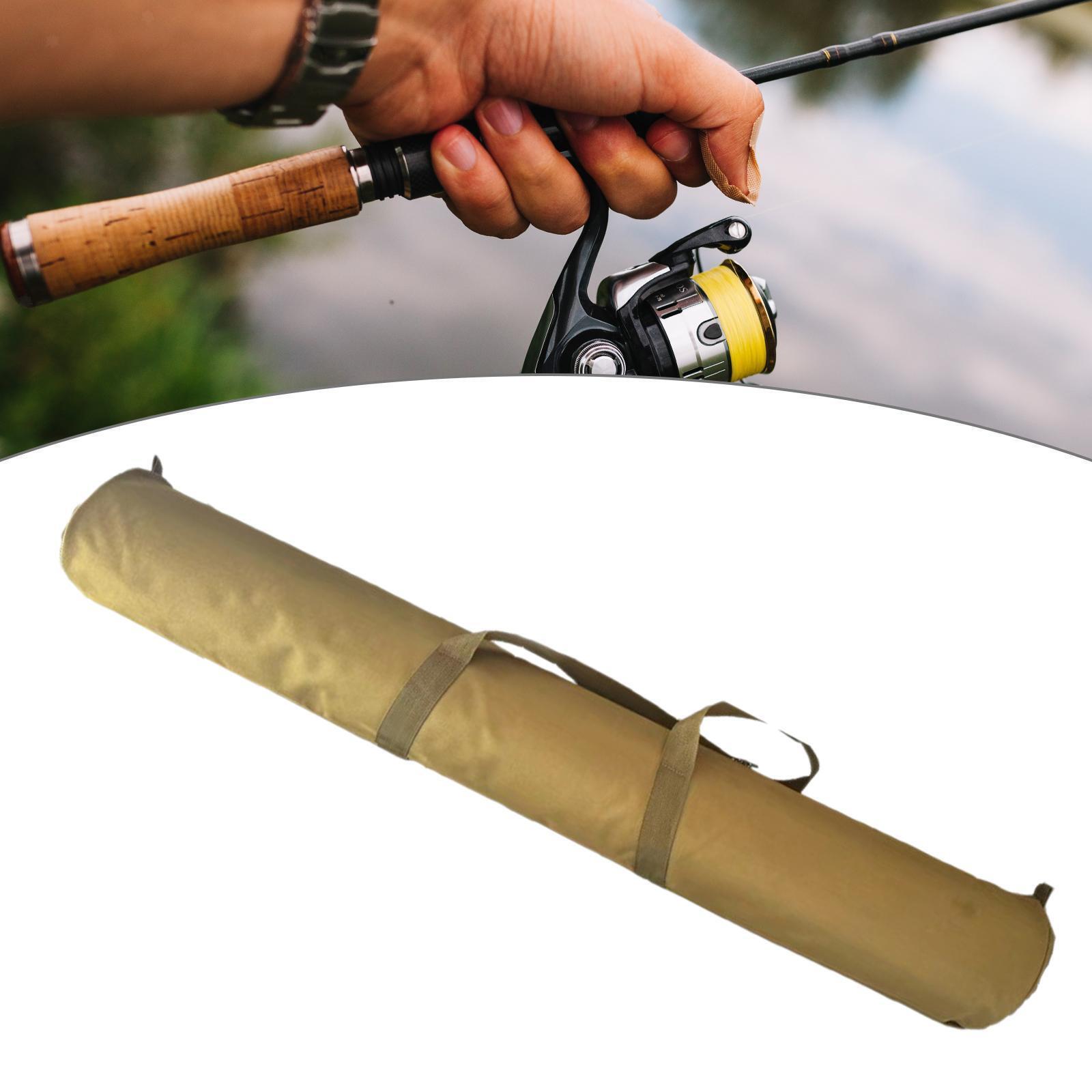 Tent Pole Storage Bag Zipper Fishing Pole Case for Backpacking Travel Hiking